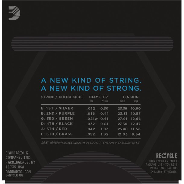 D'Addario NYXL1252W, 012-052W